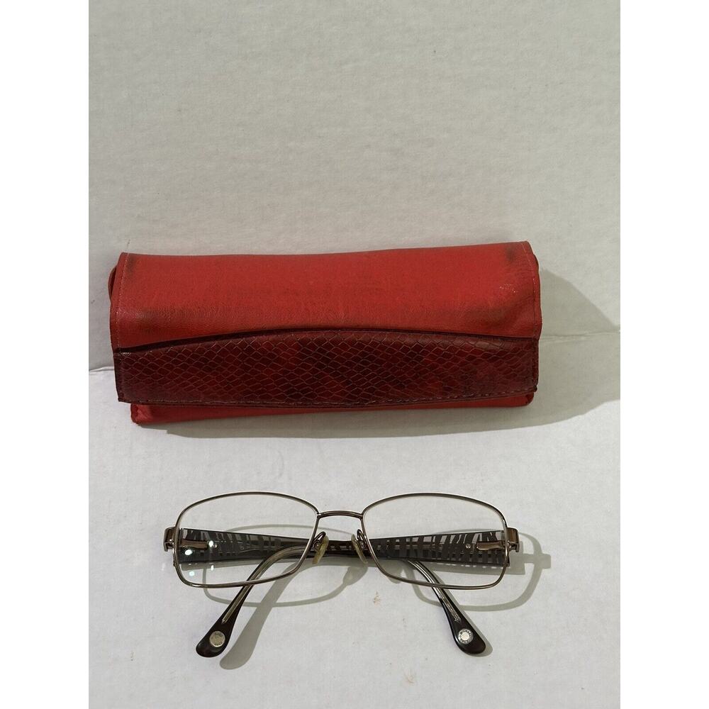 Michael Kors MK409 Eyeglasses Frames 52[]16-135MM Spellout Logo + Red‎ Case VTG